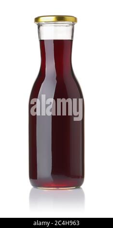 Carafe of red wine isolated on white Stock Photo