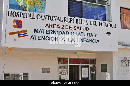 hospital, Puerto Ayora, Santa Cruz island, Galapagos islands, Ecuador Stock Photo