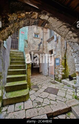 The medieval village of Pietramelara in the province of Caserta. Stock Photo