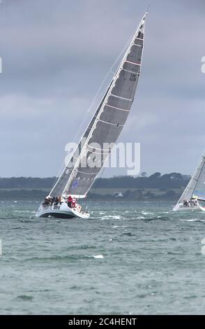 Isle of Weight  Round the Island race 2012 Stock Photo