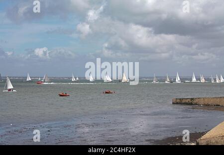 Isle of Weight  Round the Island race 2012 Stock Photo