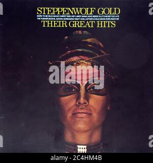 Steppenwolf   Gold Their Great Hits 12'' Vinyl Lp - Vintage Record Cover 02 Stock Photo