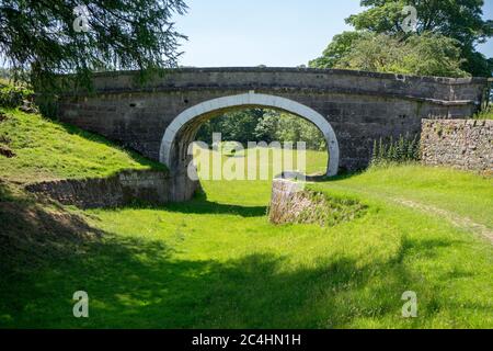 An abandoned section of the Lancaster Canal between Kendal and Natland in South Cumbria Stock Photo