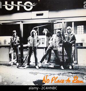 Ufo No Place to Run 12'' Vinyl Lp - Vintage Record Cover Stock Photo