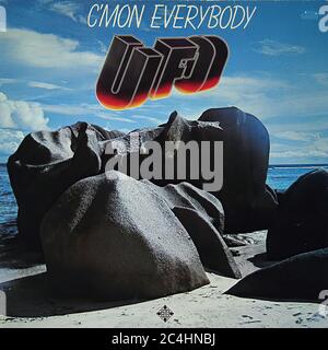 Ufo C'mon Everybody 12'' Vinyl Lp - Vintage Record Cover Stock Photo