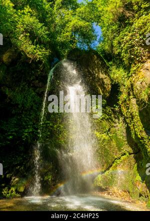 Jibhi Falls, Jibhi, Tirthan Valley, Himachal Pradesh, India Stock Photo