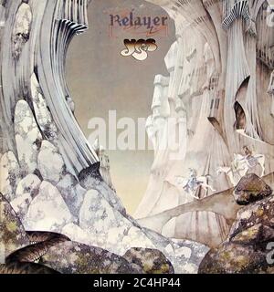 Yes Relayer 12'' Lp Vinyl - Vintage Record Cover Stock Photo