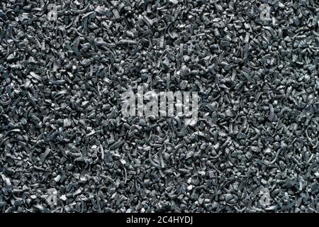 Pile of metal sawdust, industrial waste, close-up shot, abstract background