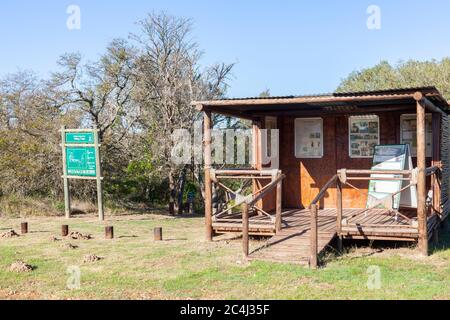 The information hut at the start of the hiking trails, Bontebok National Park, Swellendam, Western Cape, South Africa