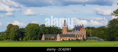 Rechteren, Netherlands - June 20, 2020: Rechteren Castle in municipality of Dalfsen, Overijssel in the Netherlands Stock Photo