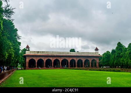 Diwan-i-Aam, Red Fort- a sunset view Stock Photo
