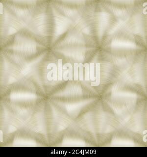 Abstract shiny metal seamless pattern with circular brushed texture in golden colors Stock Vector