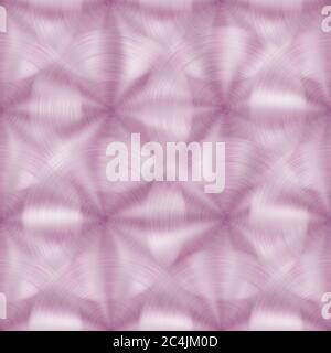 Abstract shiny metal seamless pattern with circular brushed texture in pink colors Stock Vector
