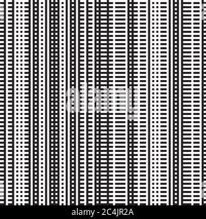 Seamless pattern with black and white lines Stock Vector