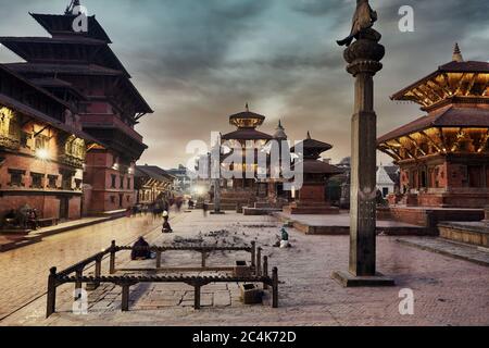 Patan Durbar Square in Katmandu, Nepal Stock Photo