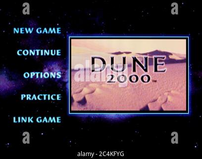 Dune 2000 - Sony Playstation 1 PS1 PSX - Editorial use only Stock Photo