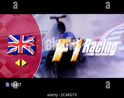 F1 Racing Championship - Sony Playstation 1 PS1 PSX - Editorial use only Stock Photo