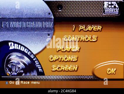 F1 World Grand Prix Sur PS1 - Complet En Boîte - Version Française - Jeu De Course