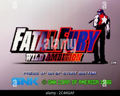 Fatal Fury: Wild Ambition Patch Mídia Preta Playstation 1