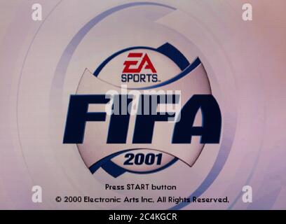 FIFA 2001 - Sony Playstation 1 PS1 PSX - Editorial use only Stock Photo