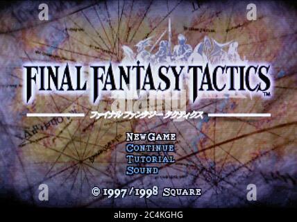 Final Fantasy Tactics - Sony Playstation 1 PS1 PSX - Editorial use only Stock Photo