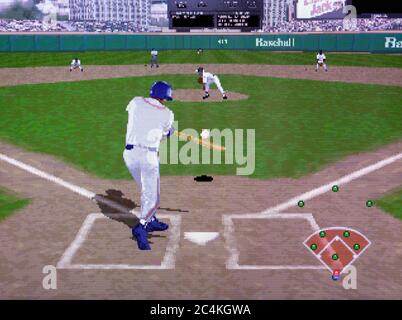 Frank Thomas Big Hurt Baseball - Sony Playstation 1 PS1 PSX - Editorial use only Stock Photo