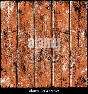 Brown wood texture with realistic natural structure. Blank board composed from clean planks. Empty background in square size format. Graphic element s Stock Vector