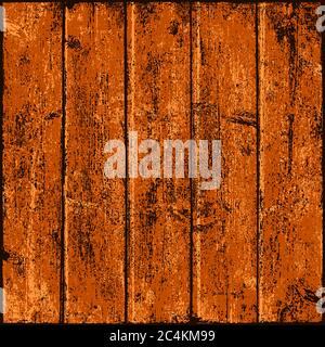 Brown wood texture with realistic natural structure. Blank board composed from clean planks. Empty background in square size format. Graphic element s Stock Vector