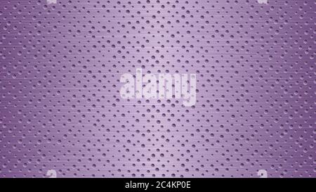 Abstract metal background with holes in purple colors Stock Vector