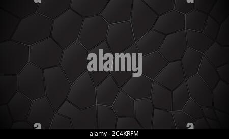 Abstract dark background of polygons in gray colors Stock Vector