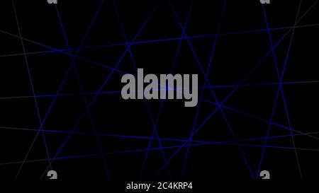 Abstract dark background of intersecting lines in blue colors Stock Vector