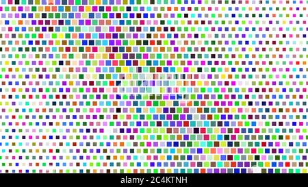 Abstract halftone gradient background of small squares, colored on white Stock Vector