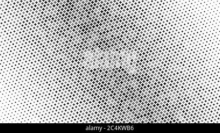 Abstract halftone gradient background of small stars in black and white colors Stock Vector