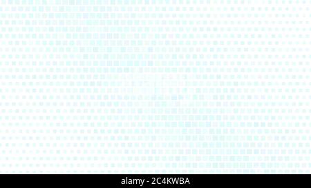 Abstract halftone gradient background of small squares, light blue on white Stock Vector