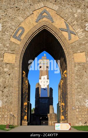 The IJzertoren / Yser Tower, First World War One memorial, monument ...