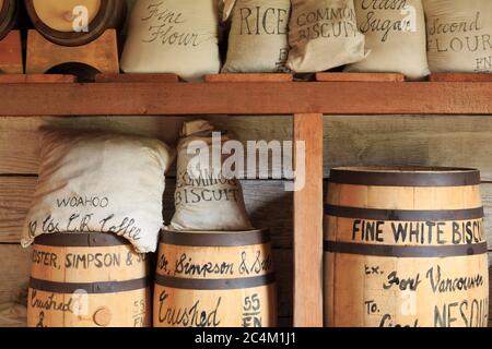 Fort Nisqually in Point Defiance Park,Tacoma,Washington State,USA Stock Photo