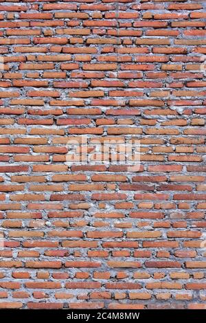 red brick wall texture grunge background. may use to interior design, can be used as wallpaper and background Stock Photo