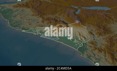Colima Map Printable Map of Colima City in Mexico Stock Photo - Alamy