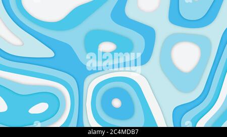 Abstract background white and blue with paper art shapes with 3D and paper cut shapes. Vector EPS 10 illustration design layout for flyers or posters. Stock Vector
