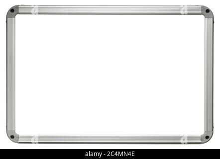 Empty whiteboard with space for text isolated on a white background Stock Photo