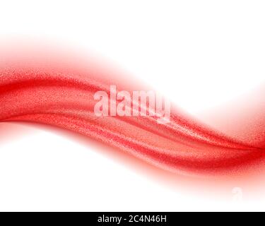 Abstract shiny color red wave design element Stock Vector