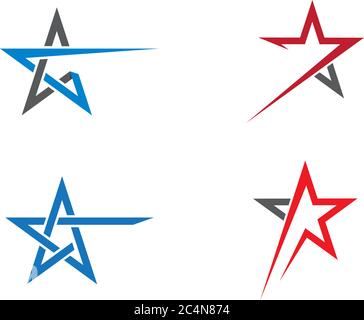 Star logo template vector icon illustration design Stock Vector
