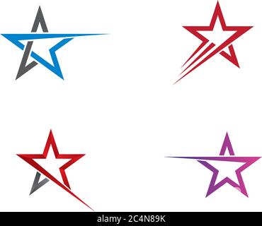 Star logo template vector icon illustration design Stock Vector