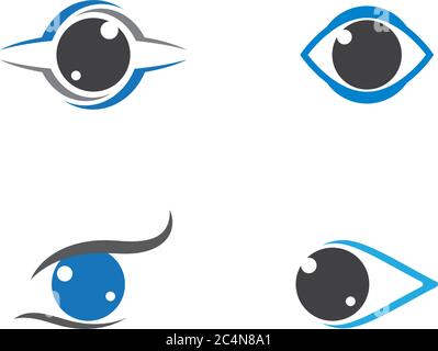 Branding identity corporate eye care vector logo design Stock Vector