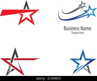 Star logo template vector icon illustration design Stock Vector