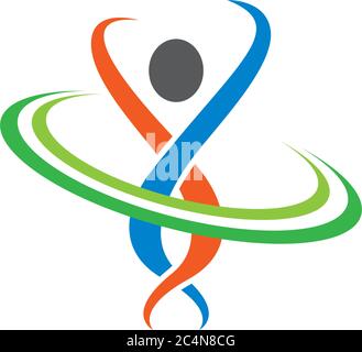 Healthy life logo template vector icon illustration design Stock Vector