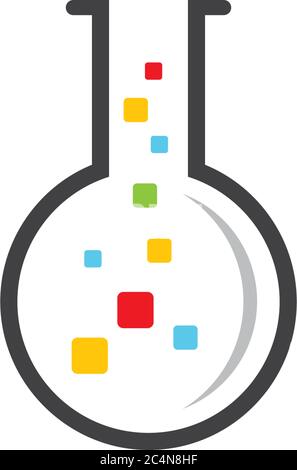 Laboratory logo template vector icon illustration design Stock Vector