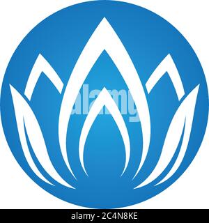 Beauty vector flowers design logo Template icon Stock Vector