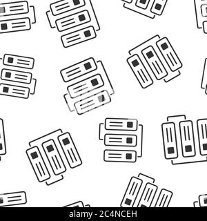 Improvement icon in flat style. Efficiency vector illustration on white isolated background. Productivity seamless pattern business concept. Stock Vector