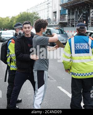 Shukri Abdi Evening Protest In London June 2020 Stock Photo